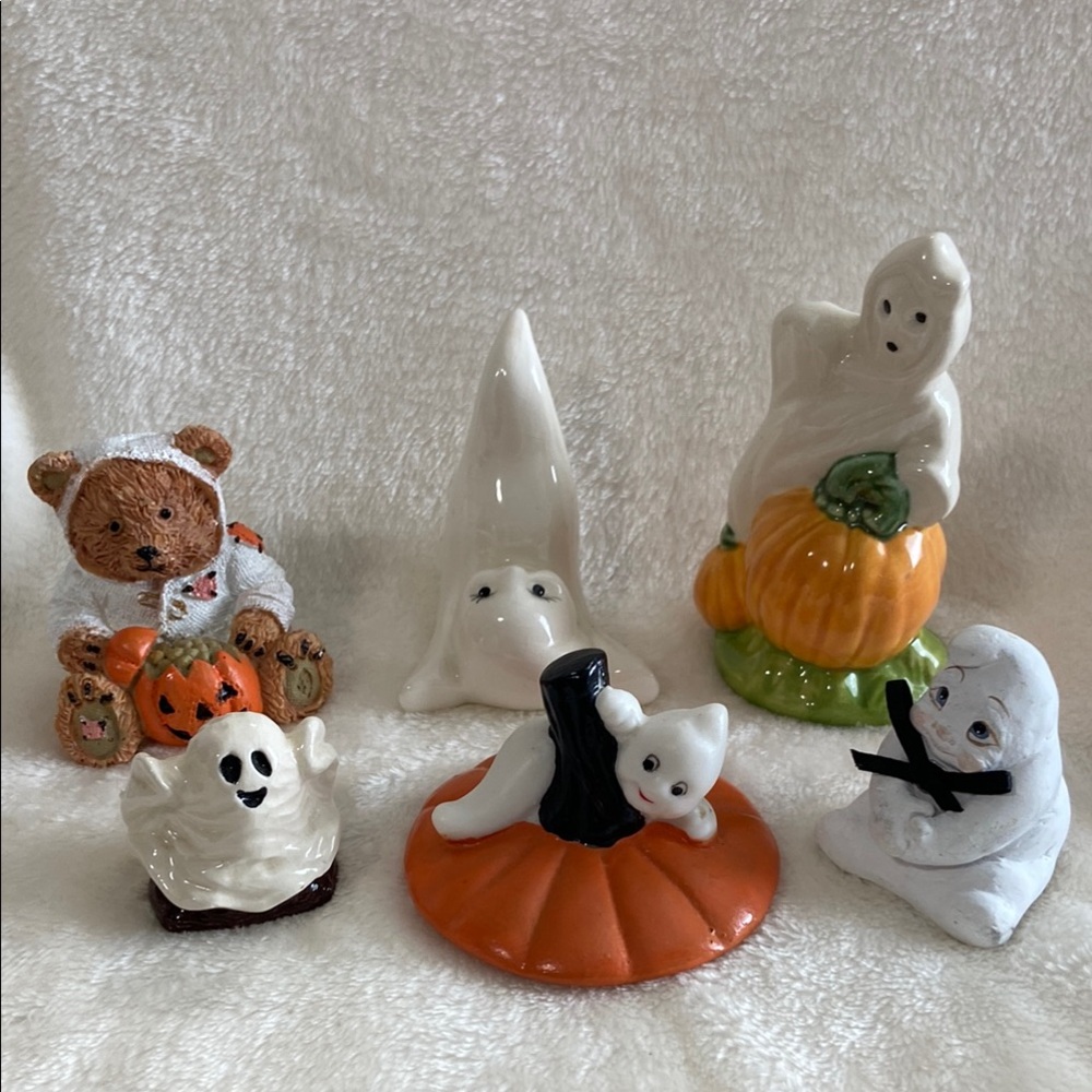 Cute Halloween Figurines - 6 Piece Assorted Lot - PLEASE READ